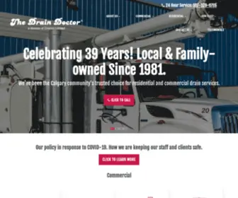 Thedraindoctor.ca(Drain Cleaning Calgary) Screenshot