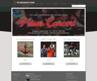 Thedreadnaughtband.com(The Lakeland Senior High School Band) Screenshot