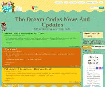 Thedreamcodes.com(The Dream Codes) Screenshot