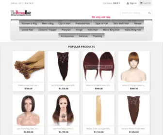 Thedreamhair.com(100% Remy Virgin Indian Human Hair Extensions) Screenshot