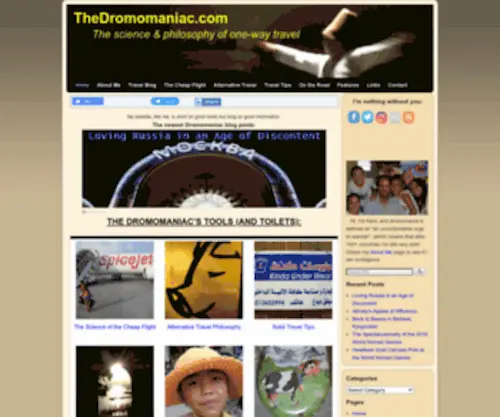 Thedromomaniac.com(The science and philosophy of one) Screenshot