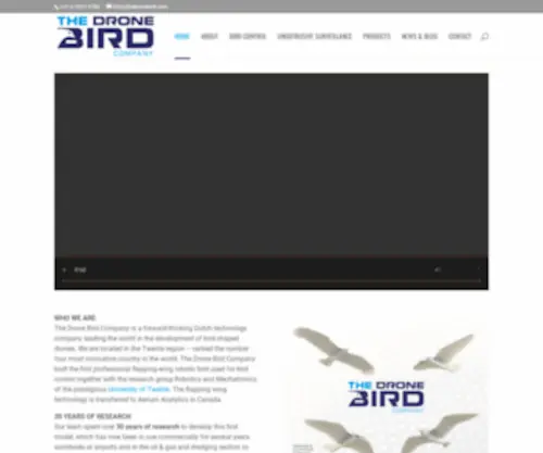 Thedronebird.com(The Drone Bird Company) Screenshot