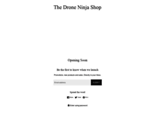 Thedroneninjashop.com(The Drone Ninja Shop) Screenshot