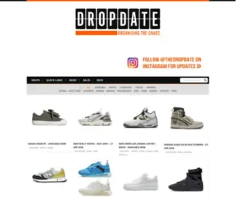 Thedropdate.com(The Drop Date) Screenshot