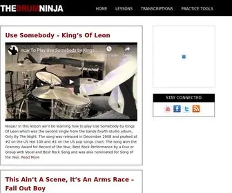 Thedrumninja.com(The Drum Ninja) Screenshot
