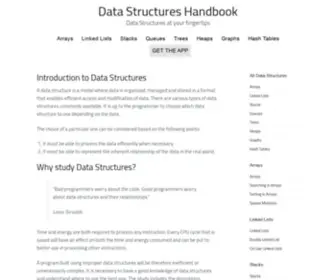 Thedshandbook.com(A data structure) Screenshot