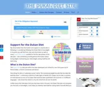 Thedukandietsite.com(The Dukan Diet Site) Screenshot