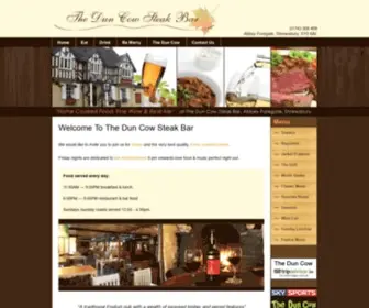 Theduncow.co.uk(The Dun Cow Steakhouse) Screenshot