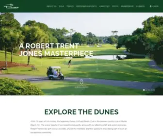 Thedunesclub.com(Dunes Golf and Beach Club) Screenshot