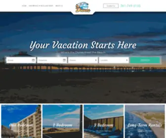 Thedunescondos.com(The Dunes Port Aransas Condos on The Beach) Screenshot