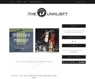 Thedunklistt.com(A blog that combines lifestyle) Screenshot