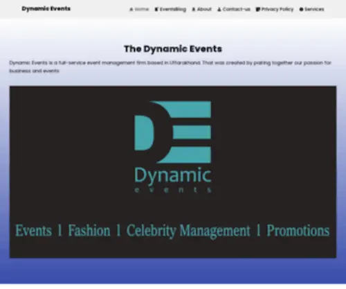 Thedynamicevents.com(Dynamic Events) Screenshot