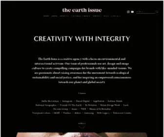 Theearthissue.com(The Earth Issue) Screenshot