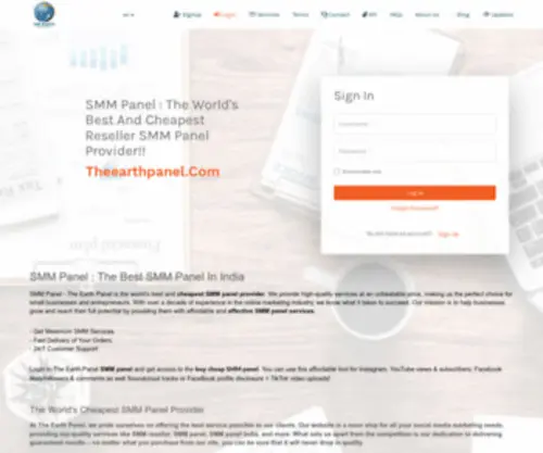 Theearthpanel.com(The Earth Panel) Screenshot