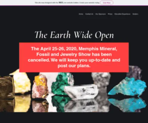 Theearthwideopen.com(Https://) Screenshot