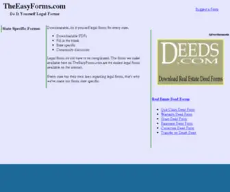 Theeasyforms.com(Legal forms) Screenshot