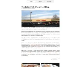 Theeatenpath.com(A global collection of food and travel stories) Screenshot