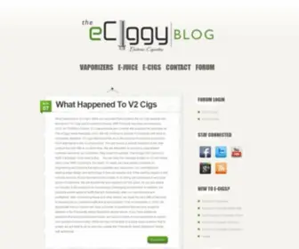 Theeciggy.net(The eCiggy Electronic Cigarette Official Blog) Screenshot