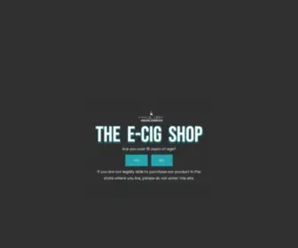 Theecigshop.uk(The E) Screenshot