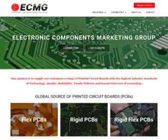 Theecmg.com(The Electronic Components Marketing Group) Screenshot