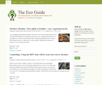 Theecoguide.org(The Eco Guide) Screenshot