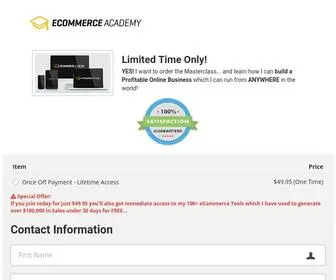 Theecomacademy.org(ECommerce Academy) Screenshot