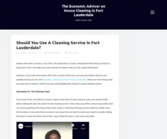 Theeconomicadvisor.com(The Economic Advisor on House Cleaning in Fort Lauderdale) Screenshot