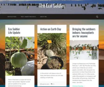 Theecosoldier.com(Become an Eco Soldier by following down below) Screenshot
