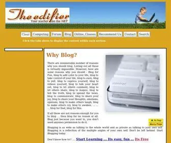 Theedifier.com(The Edifier) Screenshot