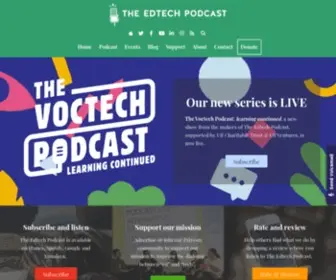 Theedtechpodcast.com(The mission of The Edtech Podcast) Screenshot