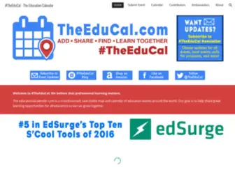Theeducationcalendar.com(The Education Calendar) Screenshot