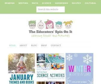 Theeducatorsspinonit.com(Fun and easy things to do with kids) Screenshot