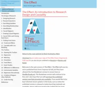 Theeffectbook.net(The Effect) Screenshot