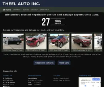 Theelauto.com(Salvage Cars Elkhart Lake Wisconsin) Screenshot