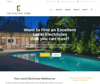 Theelectriccrew.com.au(Electrician Melbourne) Screenshot