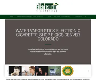 Theelectroniccigarettes.com(Electric Cigarettes) Screenshot