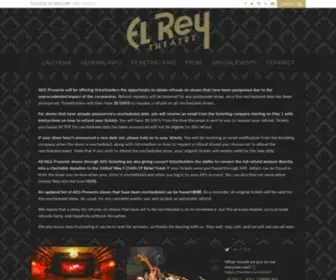 Theelrey.com(El Rey Theatre) Screenshot