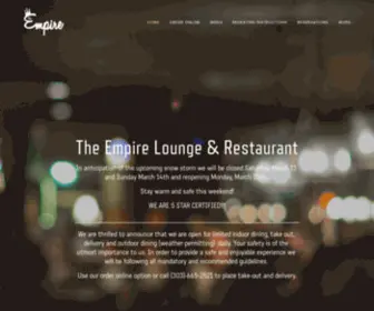 Theempirerestaurant.com(The Empire Lounge and Restaurant) Screenshot