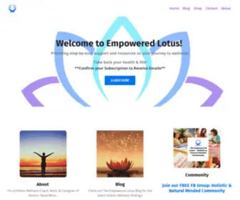 Theempoweredlotus.com(Providing Support and Resources on Everything Natural & Holistic) Screenshot