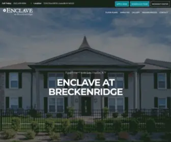 Theenclaveatbreckenridge.com(Apartments for Rent in Louisville) Screenshot