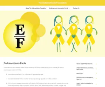 Theendometriosisfoundation.com(Raising the Awareness of Endometriosis) Screenshot