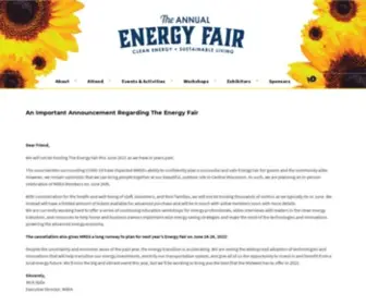 Theenergyfair.org(Midwest Renewable Energy Association) Screenshot