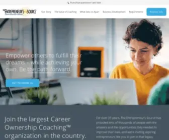 Theentrepreneurssourcediscovery.com(The Leading Coaching Franchise) Screenshot