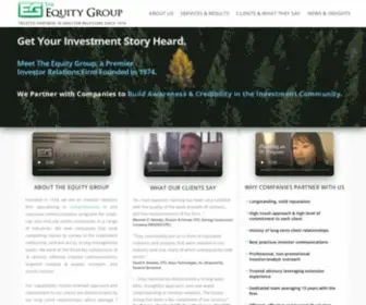 Theequitygroup.com(The Equity Group) Screenshot