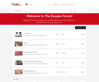 Theescapeforum.com(The Escape Forum) Screenshot
