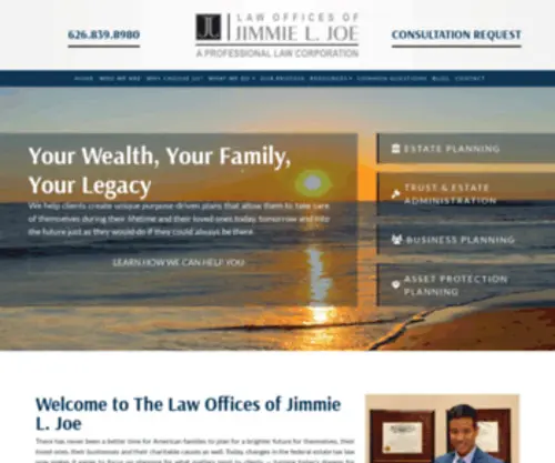 Theestateplanninglawyer.com(Law Offices of Jimmie L) Screenshot