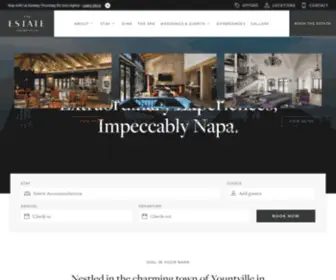 Theestateyountville.com(Downtown Yountville Luxury Hotel) Screenshot