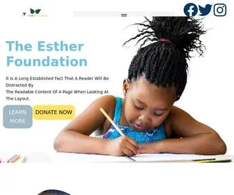 Theestherfoundation.org(In Service To God) Screenshot