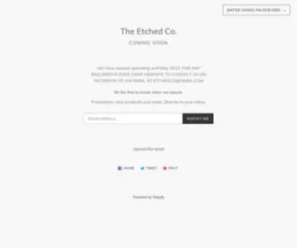 Theetchedcompany.com(The Etched Co) Screenshot