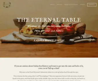 Theeternaltable.com(The Eternal Table) Screenshot